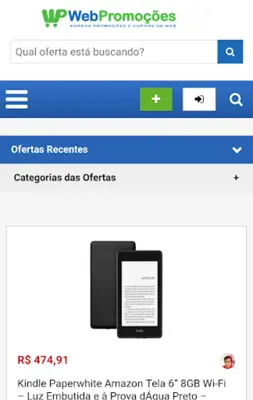 Web Promoções - Ofertas, Cupon android App screenshot 0