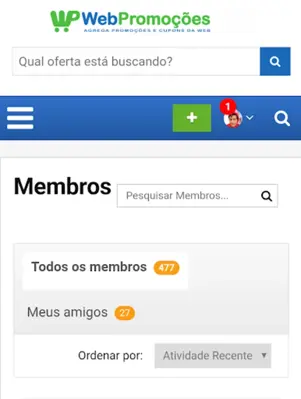 Web Promoções - Ofertas, Cupon android App screenshot 1